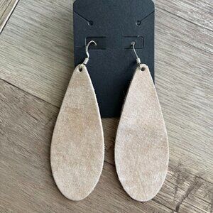 Faux leather earrings